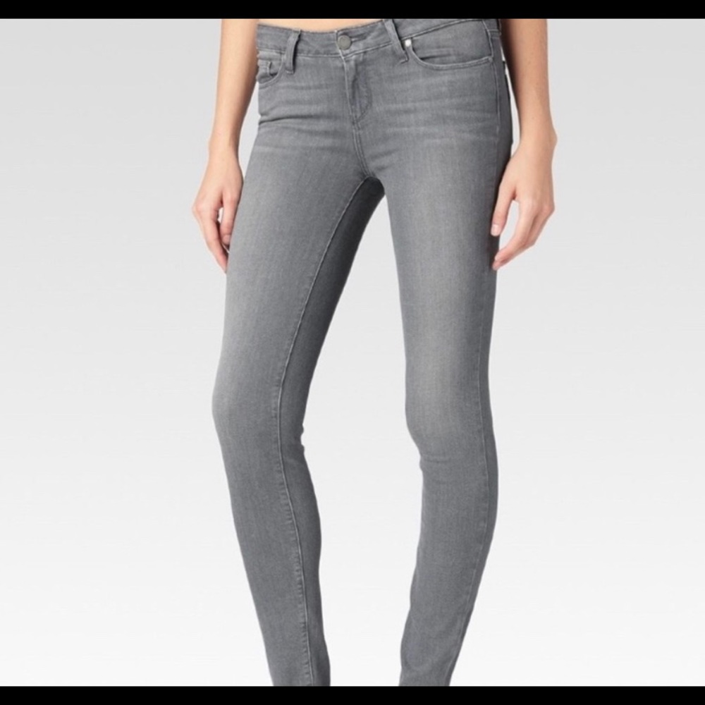 Gray PAIGE Verdugo Ankle Skinny Jeans Size 29
